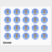 I Love My Yorkshire Terrier Ronde Sticker (Vel)