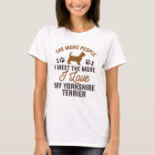 I Love My Yorkshire Terrier T-shirt (Voorkant)