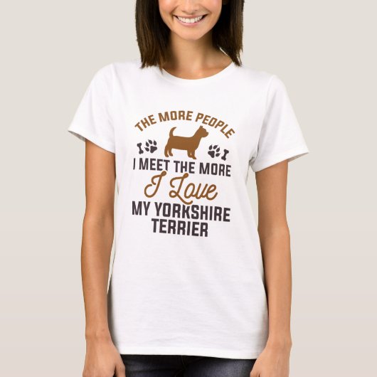 I Love My Yorkshire Terrier T-shirt (Voorkant)