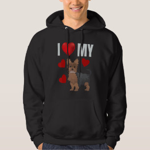 I Love My Yorkshire Terrier Yorkie Dog Puppy Dogs Hoodie