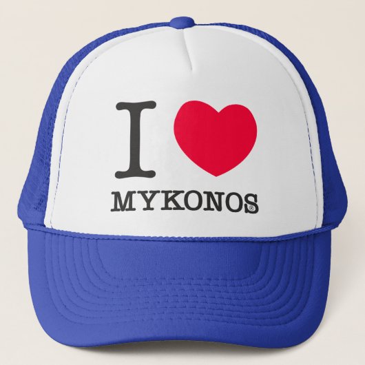 I LOVE MYKONOS TRUCKER PET (Voorkant)