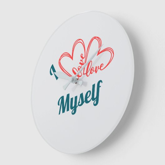 I Love Myself - Self-Care Button Grote Klok (Hoek)