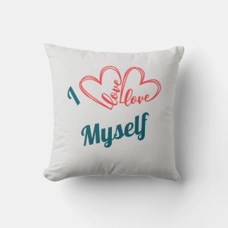 I Love Myself - Self-Care Button Kussen