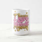 I Love Myself | Self-Love Gradient Design Mug Koffiemok (Center)