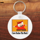 I Love Nachos T-Shirt Sleutelhanger (Voorkant)