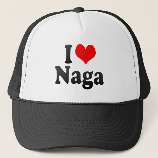 I Love Naga, Filipijnen Trucker Pet (Voorkant)