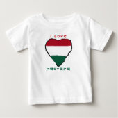 I Love Nagyapa Baby T-Shirt (Voorkant)