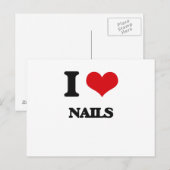 I Love Nails Briefkaart (Voorkant / Achterkant)