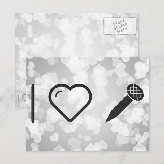 I Love Nails Briefkaart (Voorkant / Achterkant)