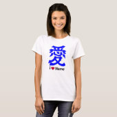 i love Name  Kanji-Logo T-shirt (Voorkant volledig)