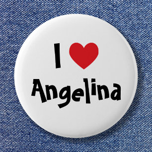 I Love Name Ronde Button 5,7 Cm