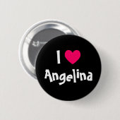 I Love Name Ronde Button 5,7 Cm (Voorkant /achterkant)