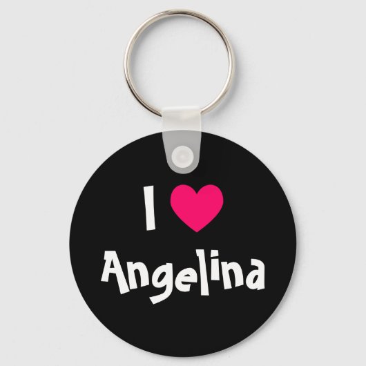 I Love Name Sleutelhanger (Voorkant)