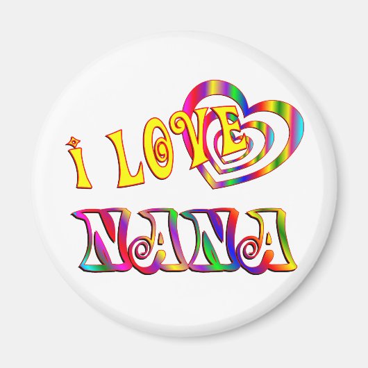 I Love Nana Magneet (Voorkant)