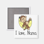 I Love Nana T-shirts and Gifts Magneet (Voorkant / Achterkant)