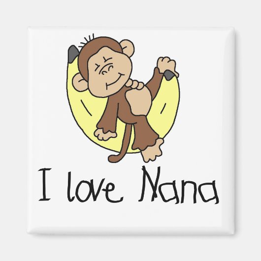 I Love Nana T-shirts and Gifts Magneet (Voorkant)