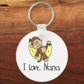 I Love Nana T-shirts and Gifts Sleutelhanger (Voorkant)