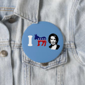 I Love Nancy Pelosi 2 Ronde Button 4,0 Cm (In situ)