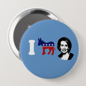 I Love Nancy Pelosi 2 Ronde Button 4,0 Cm (Voorkant /achterkant)