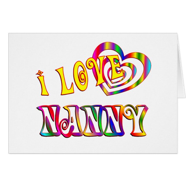 I Love Nanny (Voorkant Horizontaal)