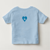 I Love Nanny and Poppy - blue banner Kinder Shirts (Achterkant)