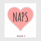 I Love Naps - Naps Heart Sticker (Vel)