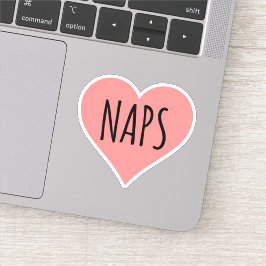 I Love Naps - Naps Heart Sticker