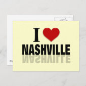 I Love Nashville Briefkaart (Voorkant / Achterkant)