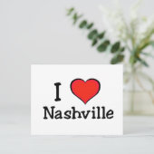 I Love Nashville Briefkaart (Staand voorkant)