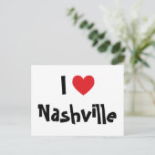 I Love Nashville Briefkaart (Staand voorkant)