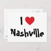 I Love Nashville Briefkaart (Voorkant / Achterkant)