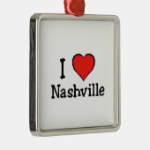 I Love Nashville Metalen Ornament (Rechts)