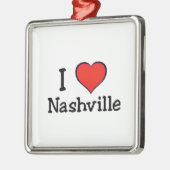 I Love Nashville Metalen Ornament (Links)