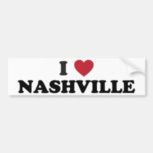 I Love Nashville Tennessee Bumpersticker