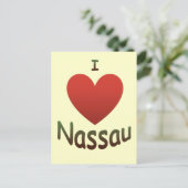 I Love Nassau Briefkaart (Staand voorkant)