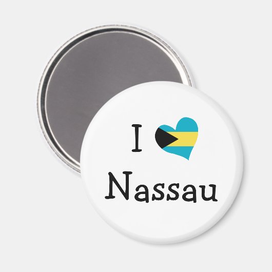 I Love Nassau Magneet (Voorkant / Achterkant)