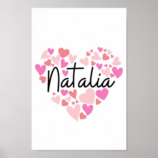 I love Natalia Poster (Voorkant)