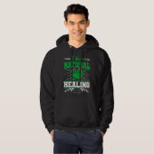 I Love Natural Healing Herbalist Herbal Medicine A Hoodie (Voorkant volledig)