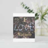 I Love Natuur Apparel and Gifts Briefkaart (Staand voorkant)