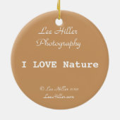 I Love Natuur Ornament (Achterkant)