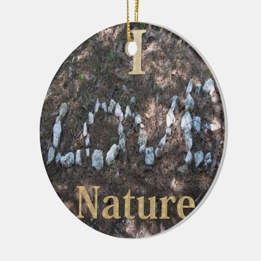 I Love Natuur Ornament (Links)