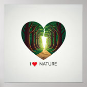 I Love Natuur Poster (Voorkant)