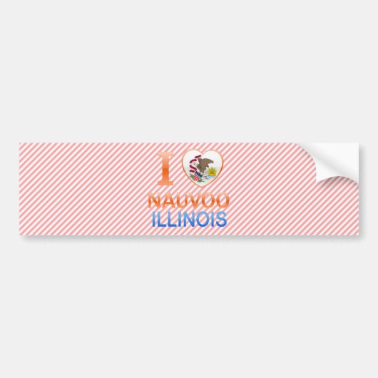 I Love Nauvoo, IL Bumpersticker (Voorkant)