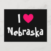 I Love Nebraska Briefkaart (Voorkant)