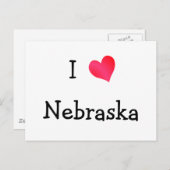 I Love Nebraska Briefkaart (Voorkant / Achterkant)