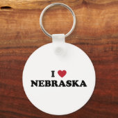 I Love Nebraska Sleutelhanger (Voorkant)