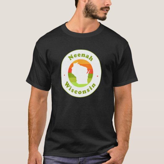 I Love Neenah Wisconsin Wi Vacation Souvenir T-shirt (Voorkant)