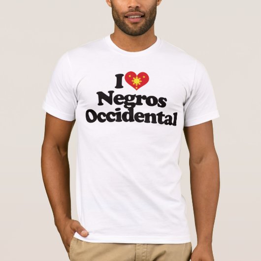 I Love Negros Occidental T-shirt (Voorkant)