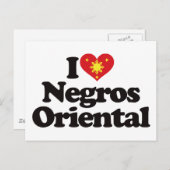 I Love Negros Oriental Briefkaart (Voorkant / Achterkant)