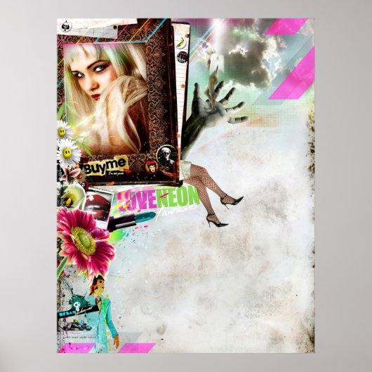 i love NEON Poster (Voorkant)